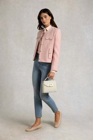 HIGH RISE SLIM JEAN IN VINTAGE DENIM