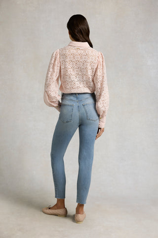 HIGH RISE SLIM JEAN IN VINTAGE DENIM