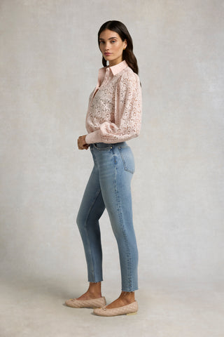 HIGH RISE SLIM JEAN IN VINTAGE DENIM