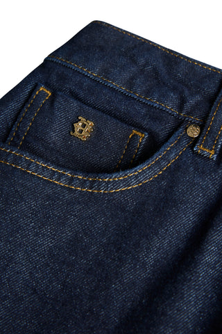 HIGH RISE SLIM JEAN IN SUPER DARK DENIM