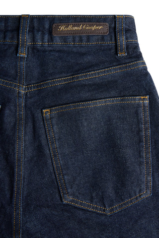 HIGH RISE SLIM JEAN IN SUPER DARK DENIM