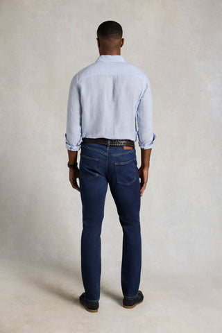 Regular Fit Linen Shirt (Men's) Sky Blue