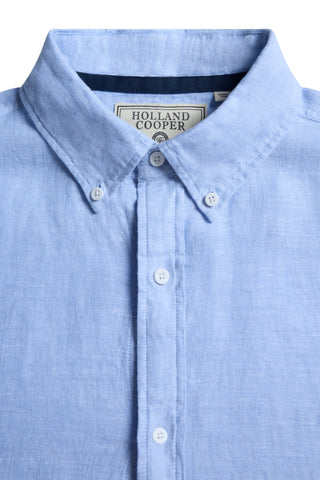 Regular Fit Linen Shirt (Men's) Sky Blue