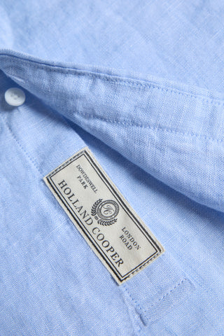 Regular Fit Linen Shirt (Men's) Sky Blue