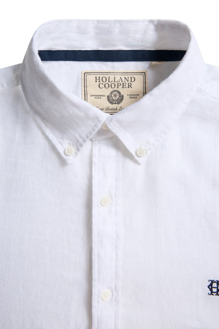 Regular Fit Linen Shirt (Men's)White