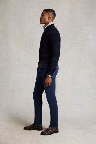 QUARTER ZIP KNIT (MEN'S) INK NAVY