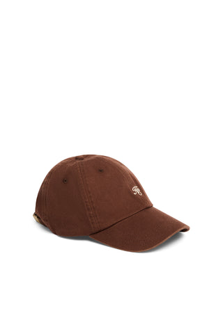 MONOGRAM CAP CHESTNUT ECRU