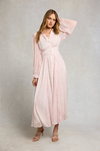 PAROS SHIRT DRESS TROPICAL PINK PAISLEY