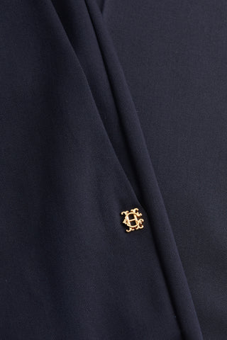 PLEATED WIDE LEG TROUSER INK NAVY