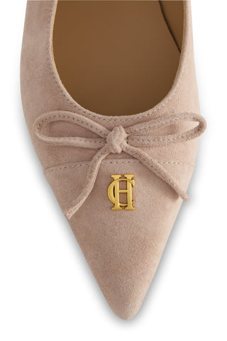 POINTED BALLET SHOE BLUSH SUEDE