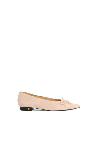POINTED BALLET SHOE BLUSH SUEDE
