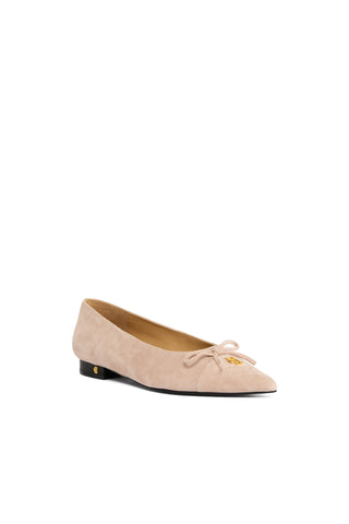 POINTED BALLET SHOE BLUSH SUEDE