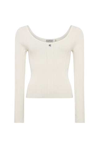 RUBY KNITTED LONGSLEEVE TOP NATURAL