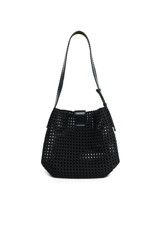 WOVEN TOTE BLACK