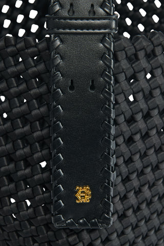 WOVEN TOTE BLACK