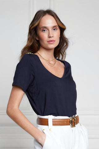 Relax Fit Crew Neck Tee Navy