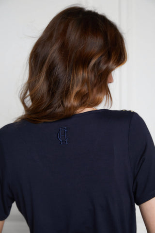 Relax Fit Crew Neck Tee Navy