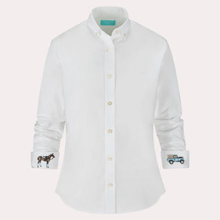 Ladies White Oxford Shirt