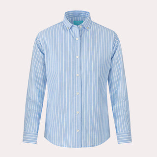 Ladies Thick Stripe Oxford Shirt