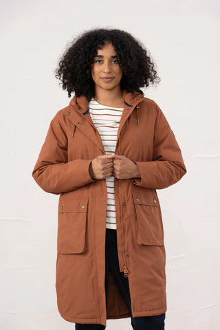 Imogen Ladies Coat - Rust