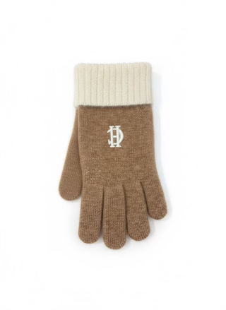 Chelsea Knitted Gloves Camel
