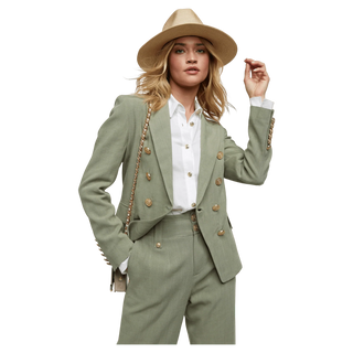 Knightsbridge Blazer Sage Linen