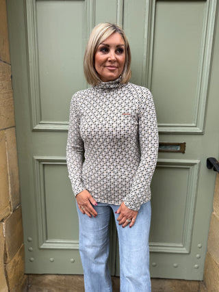 WOMENS KELMARSH TOP STONE PRINT
