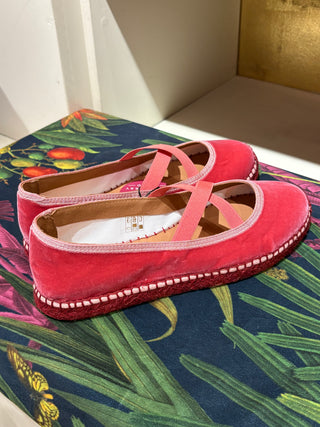 CHICO VELVET ESPADRILLE ROSE