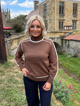 Tanya Pullover in Chocolate Chip