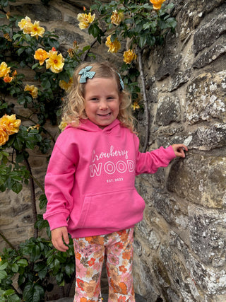 Crowberry Wood Kids Hoodie - Candyfloss Pink