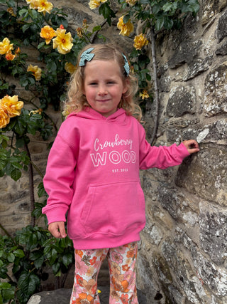 Crowberry Wood Kids Hoodie - Candyfloss Pink