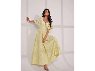 Mori Lemon Print Dress