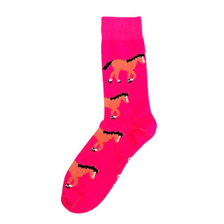 Horse Socks Hot Pink