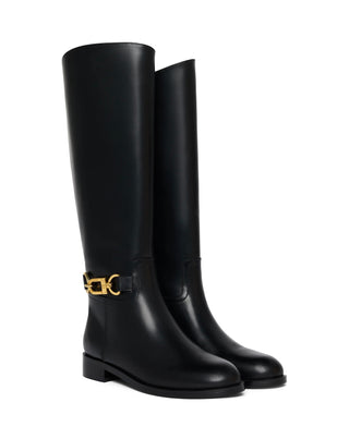 Bridle Flat Boot Black