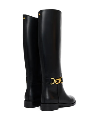 Bridle Flat Boot Black