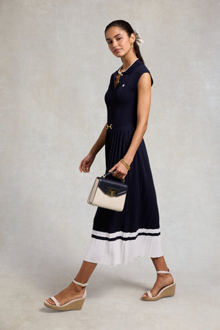 JOLIE DRESS INK NAVY NATURAL