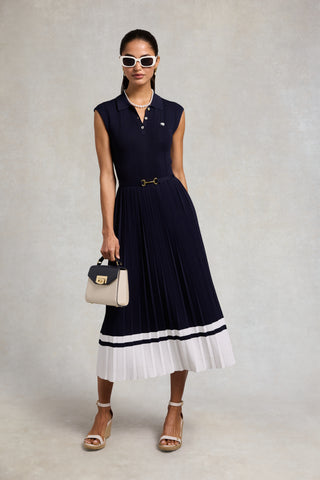 JOLIE DRESS INK NAVY NATURAL