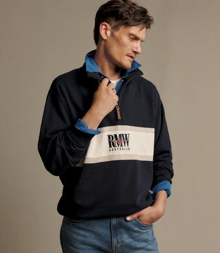 Classic R.M.W Quarter-Zip - Navy