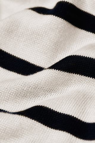 Kelsie Crew Neck Knit Natural Stripe