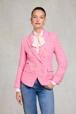 KNIGHTSBRIDGE BLAZER IN PINK POP BOUCLE