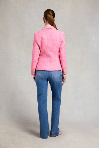 KNIGHTSBRIDGE BLAZER IN PINK POP BOUCLE