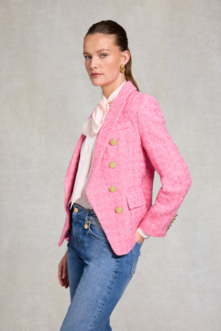 KNIGHTSBRIDGE BLAZER IN PINK POP BOUCLE