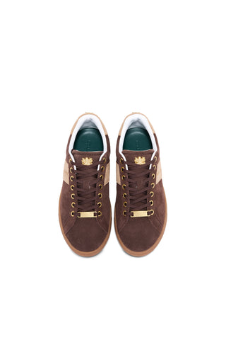 Knightsbridge Court Trainer Dark Chocolate Taupe
