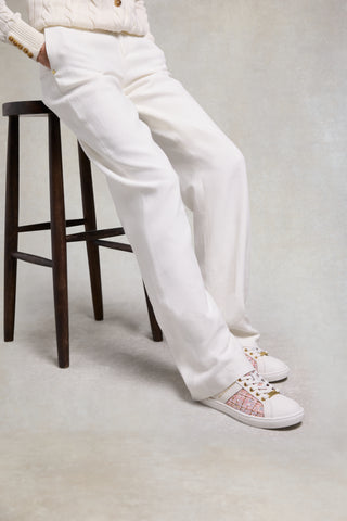 KNIGHTSBRIDGE COURT TRAINER PINK SPARKLE BOUCLE