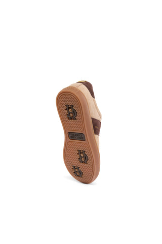 Knightsbridge Court Trainer Taupe Dark Chocolate