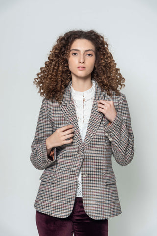 Lilian - Prince of Wales check jacket