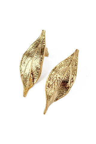 LONG LEAF DROP EARRINGS