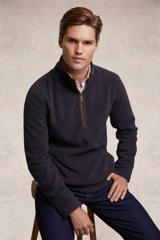 Men's Country Fleece Quarter Zip Ink Navy