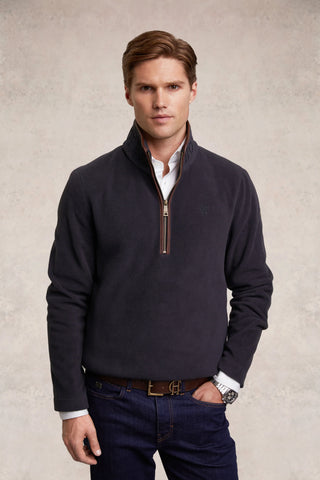 Men's Country Fleece Quarter Zip Ink Navy