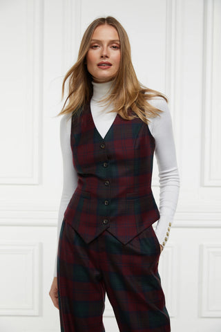 HAMPTON WAISTCOAT - MULBERRY TARTAN